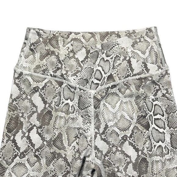 Victoria's Secret Snakeskin Print Leggings Cross Front Waistband Size 14 - Picture 4 of 11